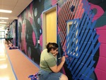 E.O. Bull Center Mural - Students Working by Kate Stewart