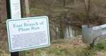 New Sign in the Gordon Natural Area: East Branch of Plum Run (2) by Gerard Hertel