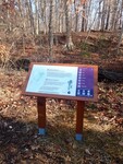 Sipùwas Siputët (Plum Run) sign in the Gordon Natural Area by Heather A. Wholey